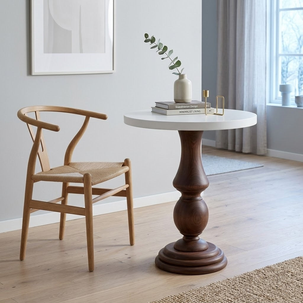 ahşap fiskos kafe masa ayağı