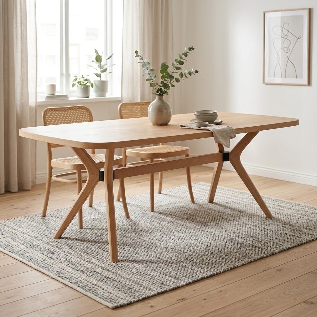 Ham Masif Akrep Masa Ayağı - 6 Kişilik - Evimlüks