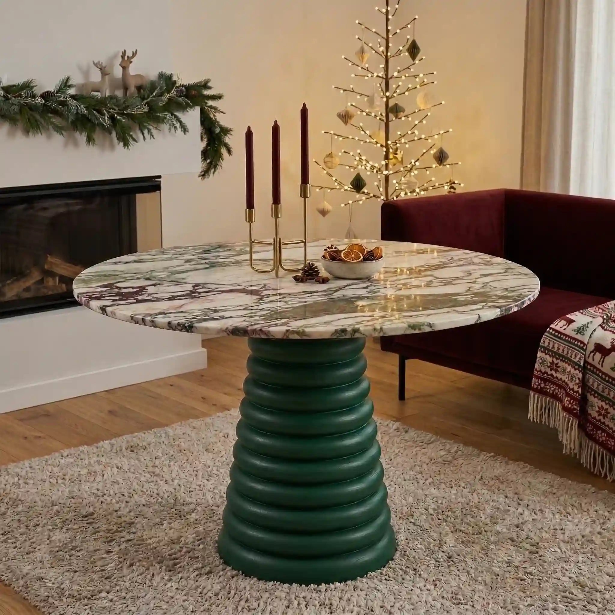 Ham Masif Ihlamur Noel Torna Masa Ayağı - Evimlüks