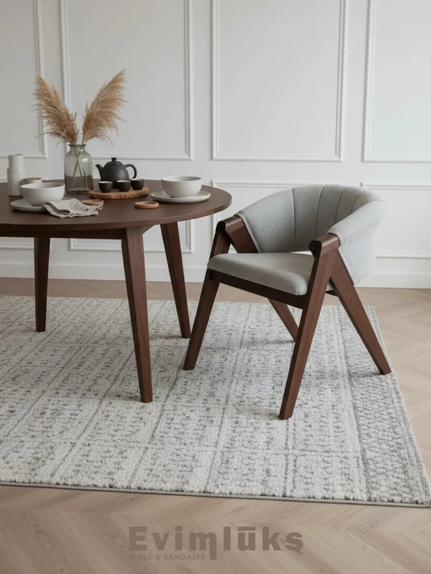 Cosma Modern Masif Ahşap Sandalye