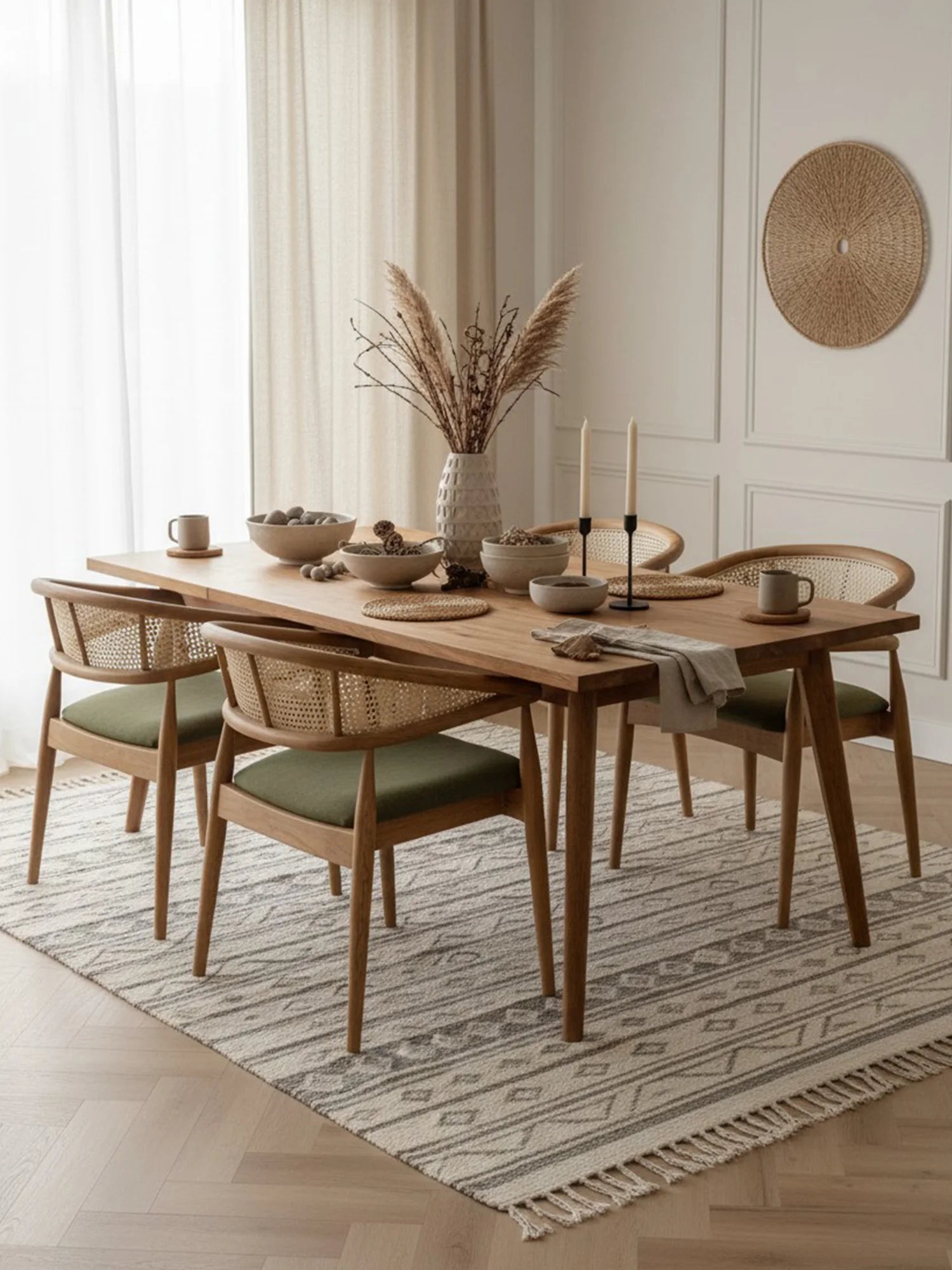 Gazelle Hazeran sırtlı Masif Ahşap Sandalye - Evimlüks