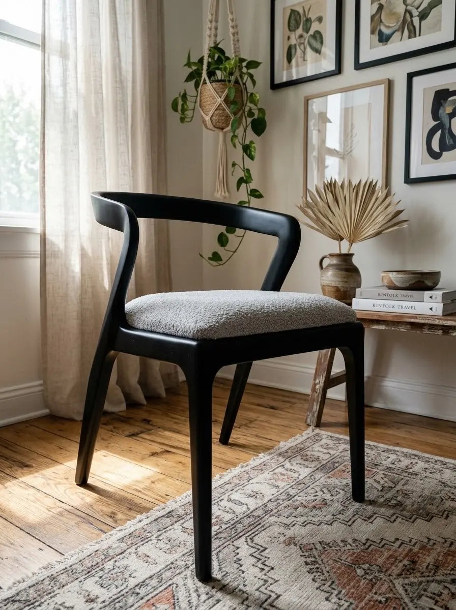 Akrep Masif Ahşap Bükümlü Sandalye