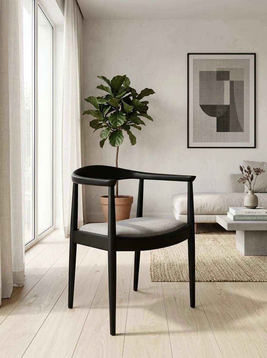 Aria Kollu Doğal Ahşap Sandalye