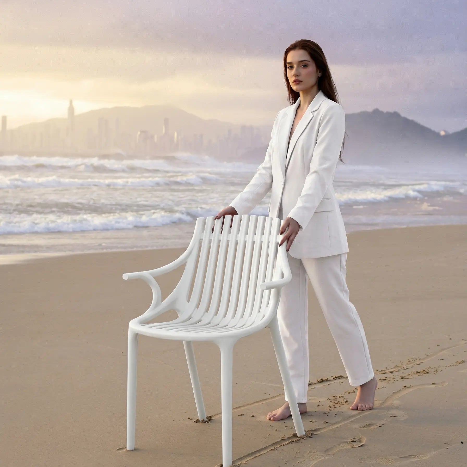 Kollu Monaco Modern Plastik Sandalye