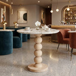 Ham Ahşap Şeker Kafe Masa Ayağı - Evimlüks