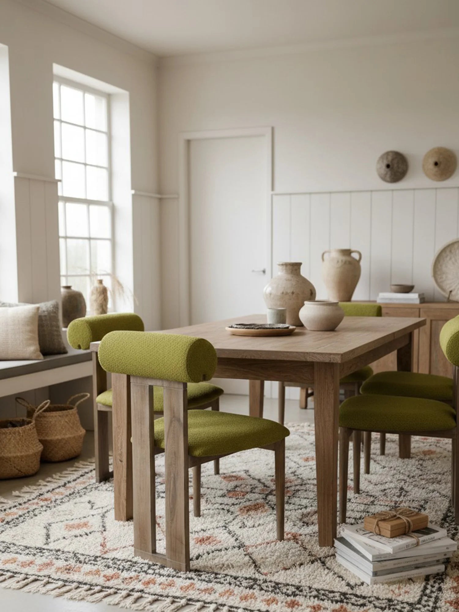 Orlen Silindir Başlı Ahşap Sandalye - Evimlüks