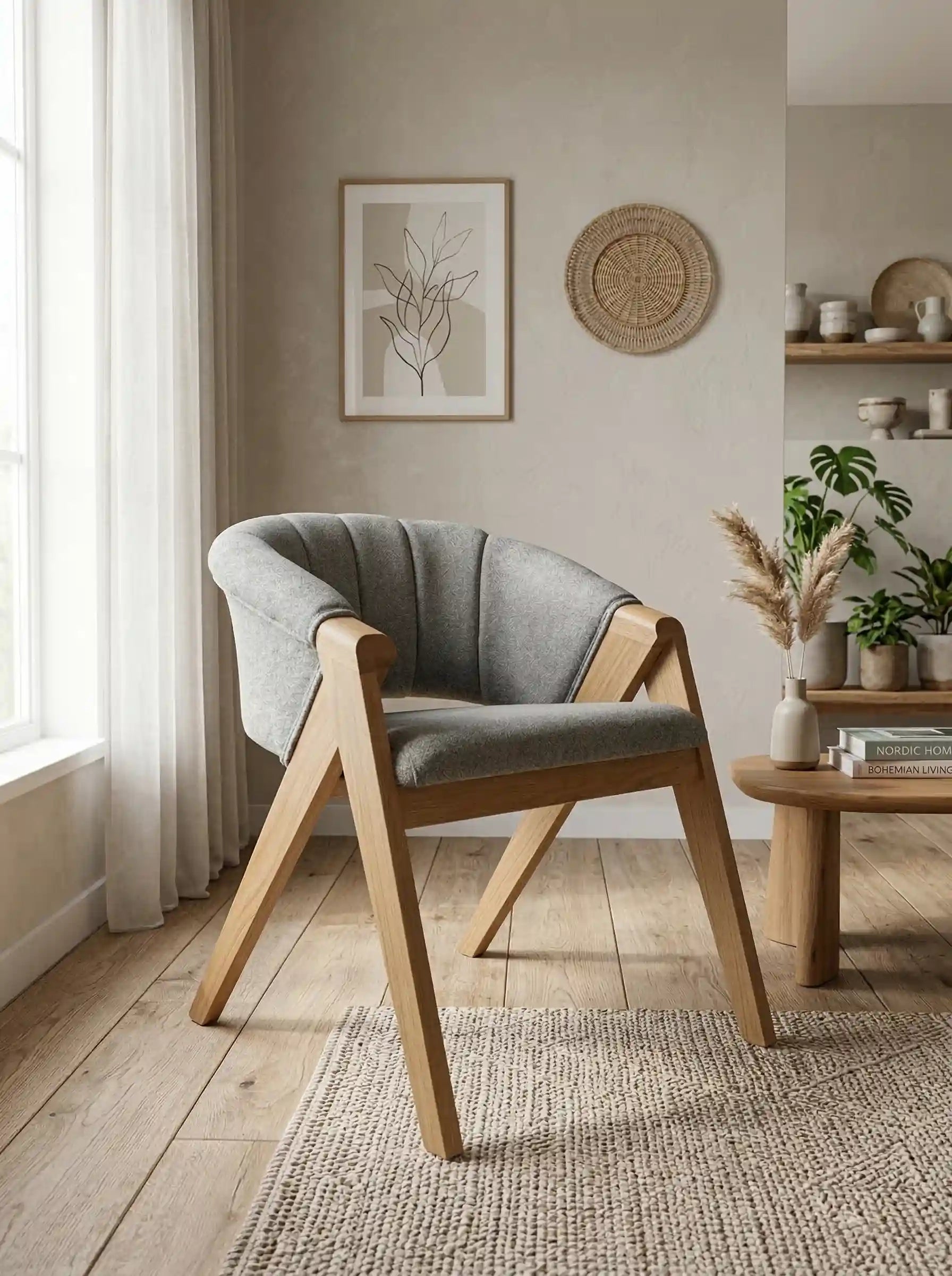 Cosma Modern Masif Ahşap Sandalye