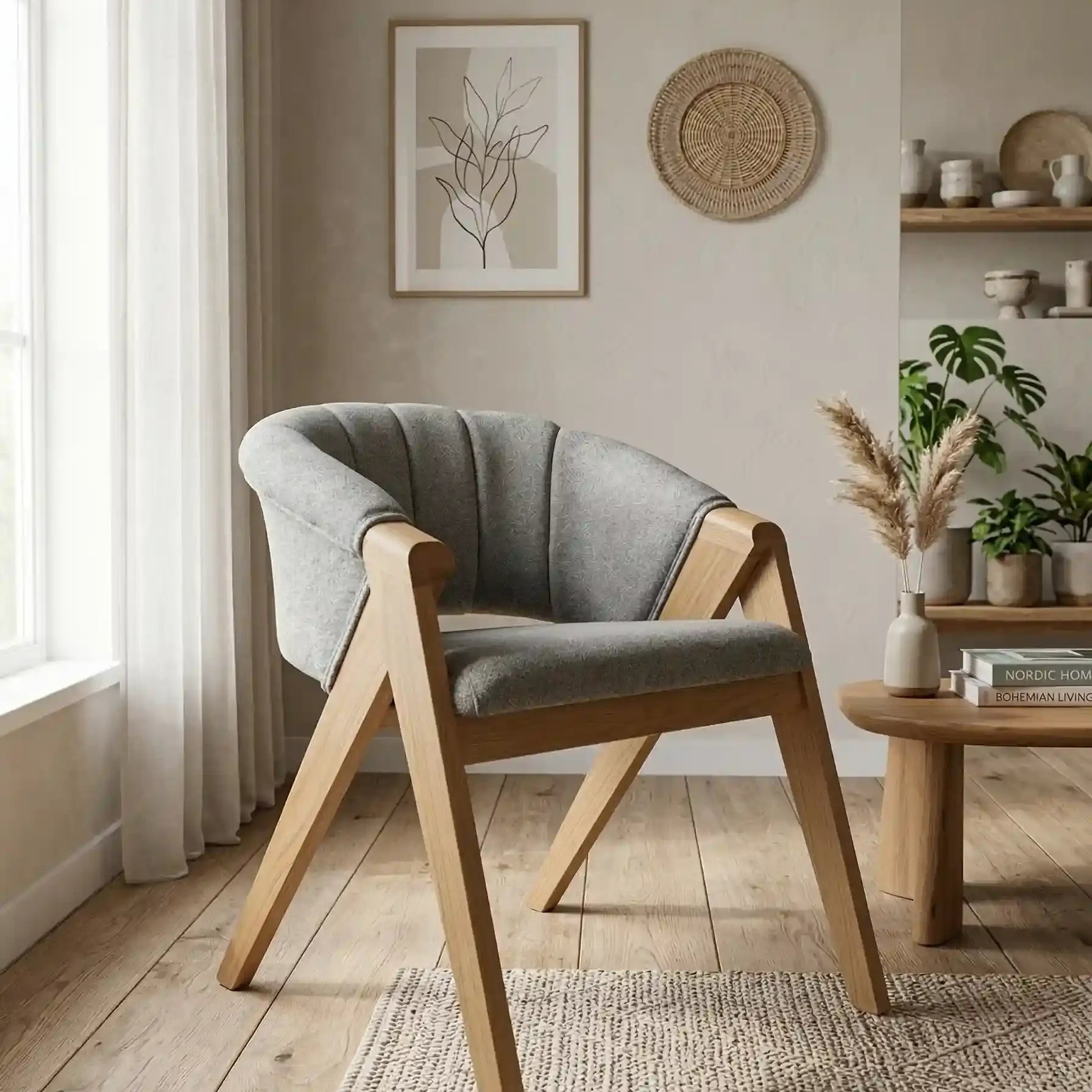 Cosma Modern Masif Ahşap Sandalye