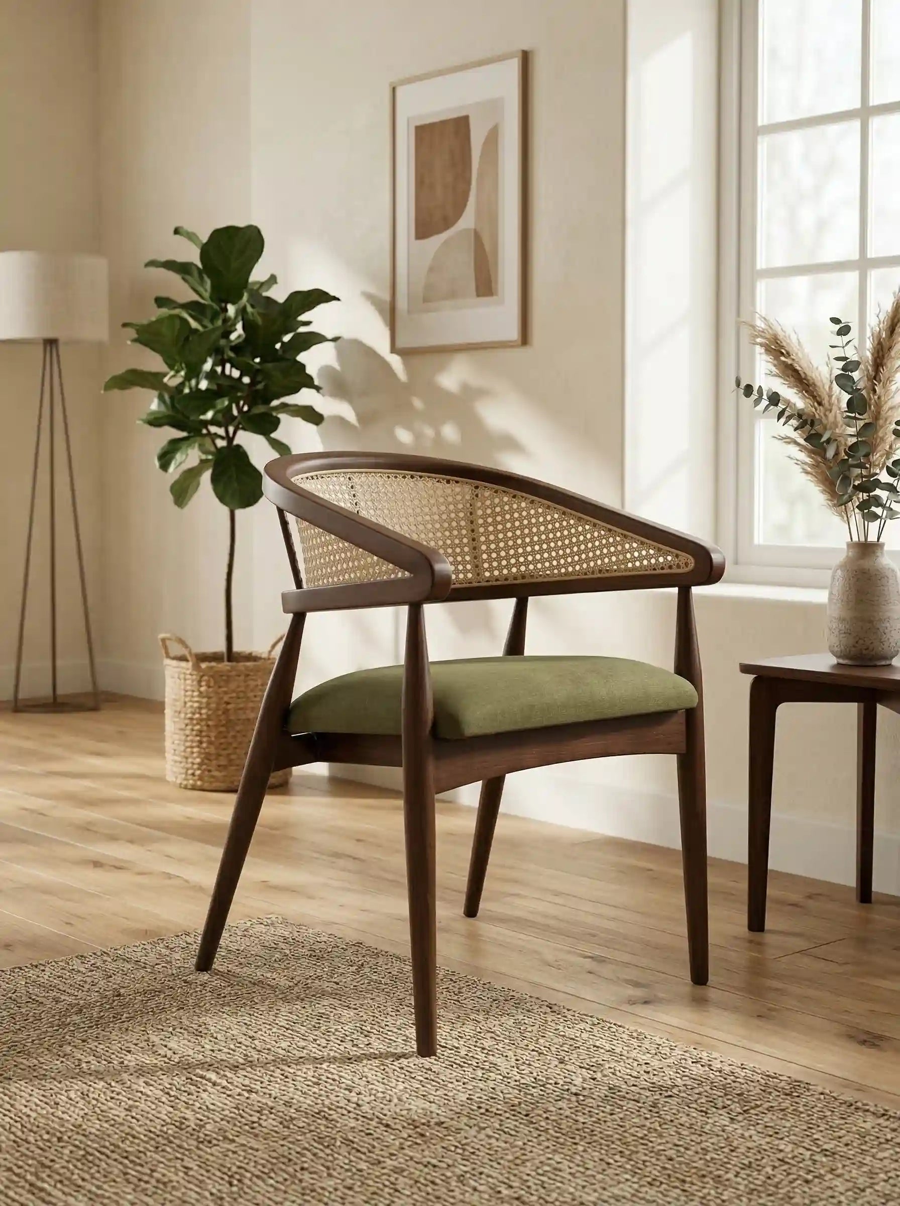 Gazelle Hazeran sırtlı Masif Ahşap Sandalye