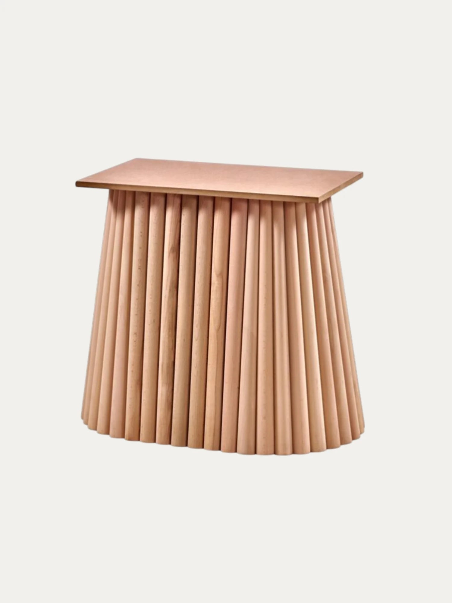 Ham Ahşap Dilimli Masa Ayağı - Evimlüks