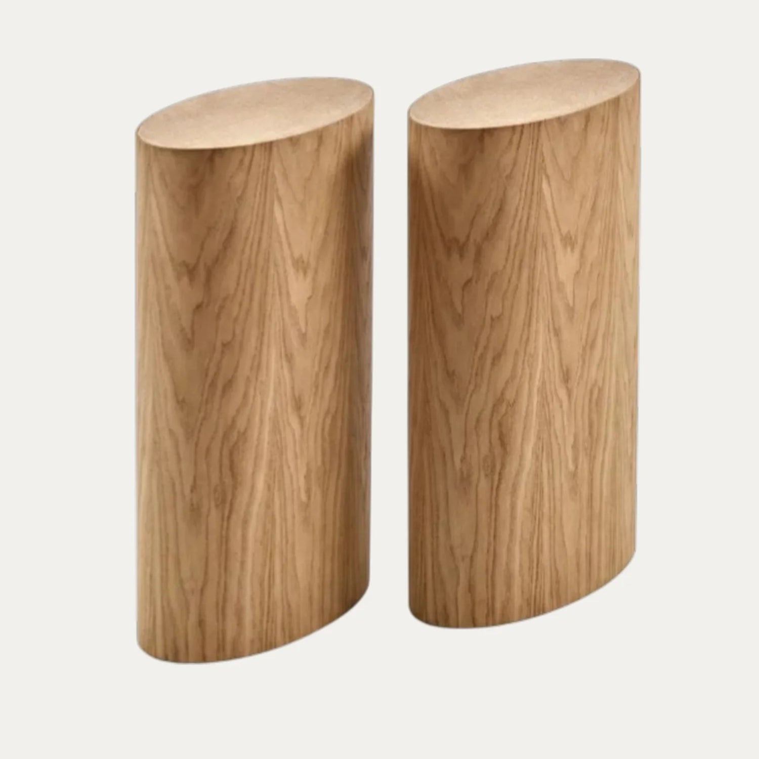 Ham Doğal Meşe Kaplama Kapsül 2li Masa Ayağı - Evimlüks