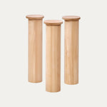 Ham Masif Ihlamur Modern Üçlü Boru Masa Ayağı - Evimlüks