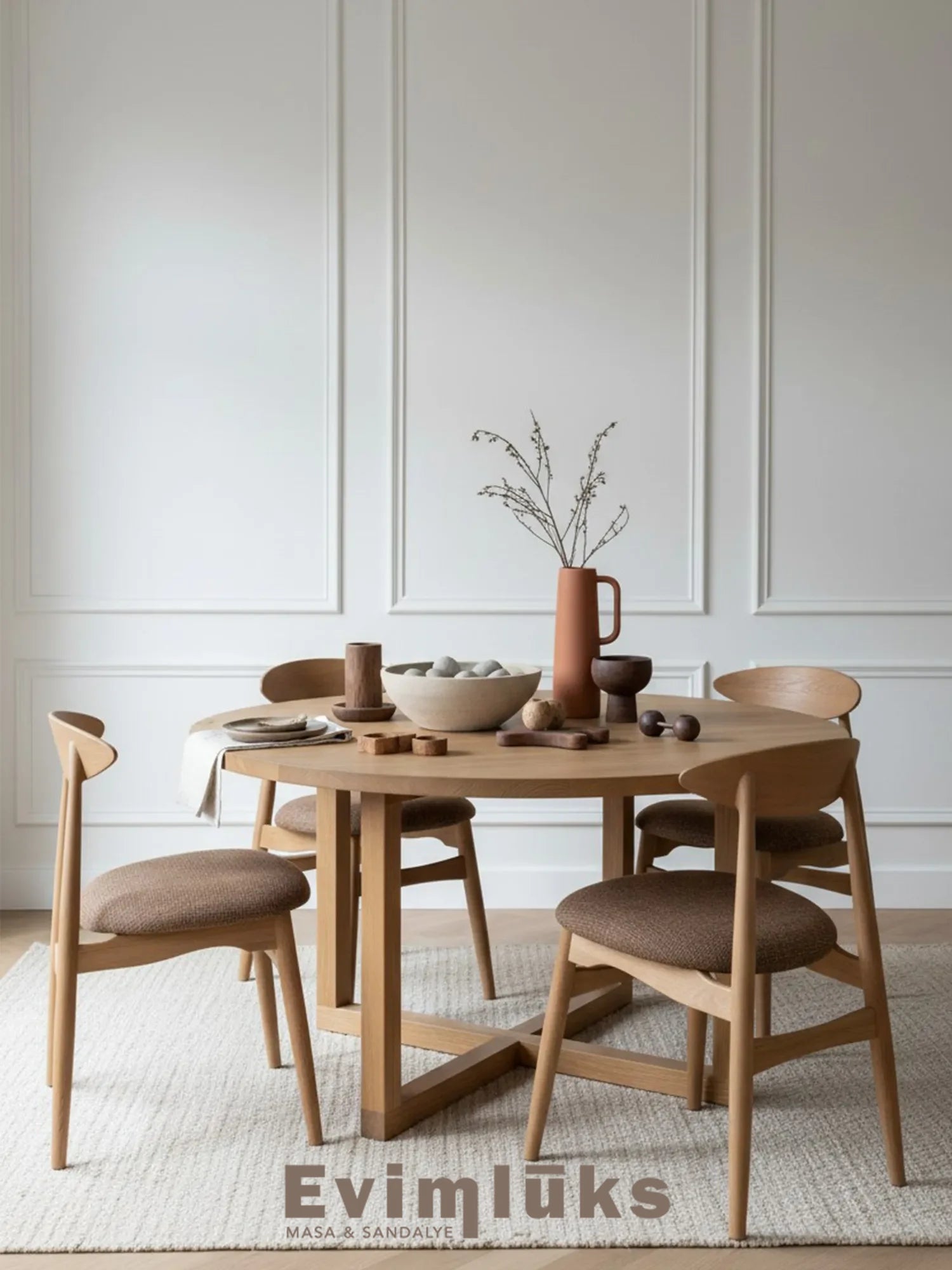 Rams Minimalist Ahşap Sandalye