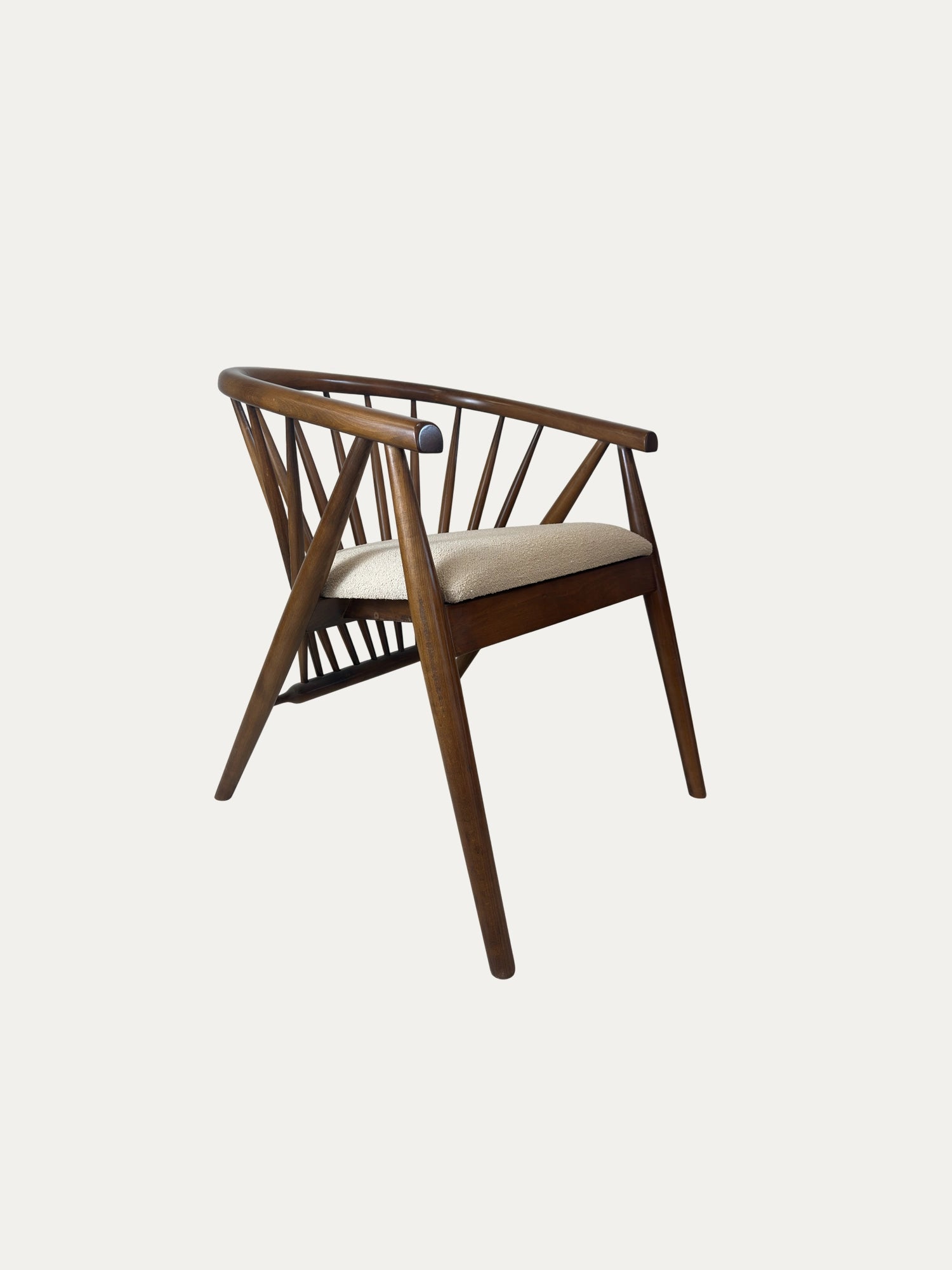 Kaburga İkonik Masif Ahşap Sandalye - Evimlüks