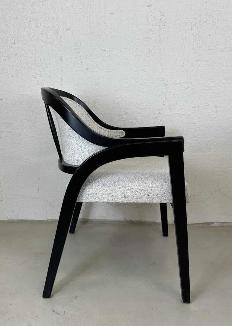 siyah lake ahşap rook sandalye evimlüks 