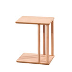 Ham Ahşap Koltuk Altı Sehpası - Evimlüks