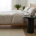 Ham Ahşap Torna Yan Sehpa - Evimlüks