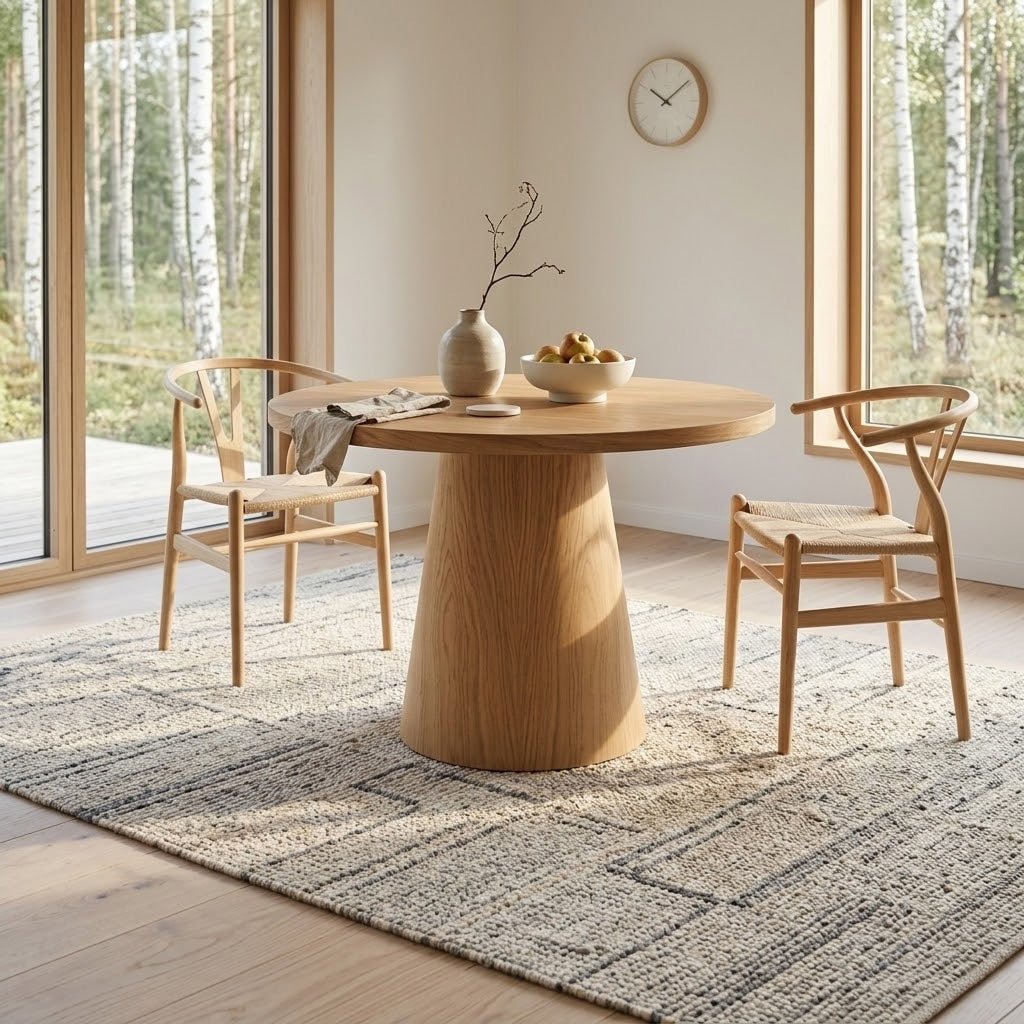 Ham Ahşap Konik Masa Ayağı - Evimlüks