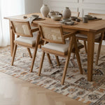 Luna Hazeran Sırtlı Masif Ahşap Sandalye - Evimlüks