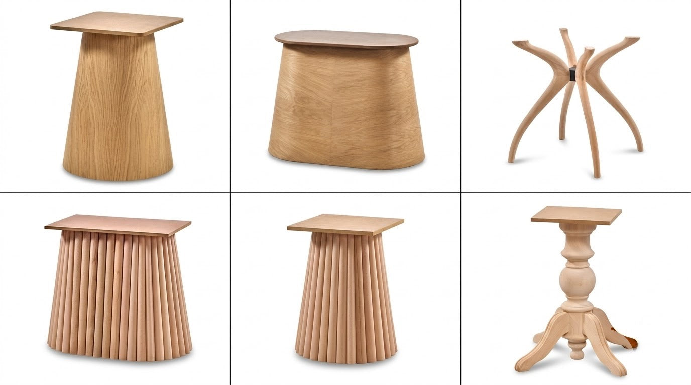 ahşap masa ayakları