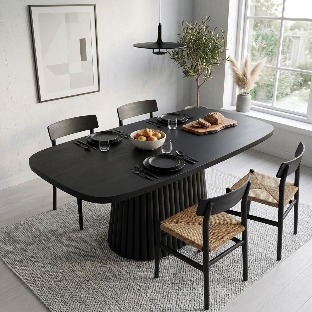 Ham Ahşap Dilimli Masa Ayağı - Evimlüks