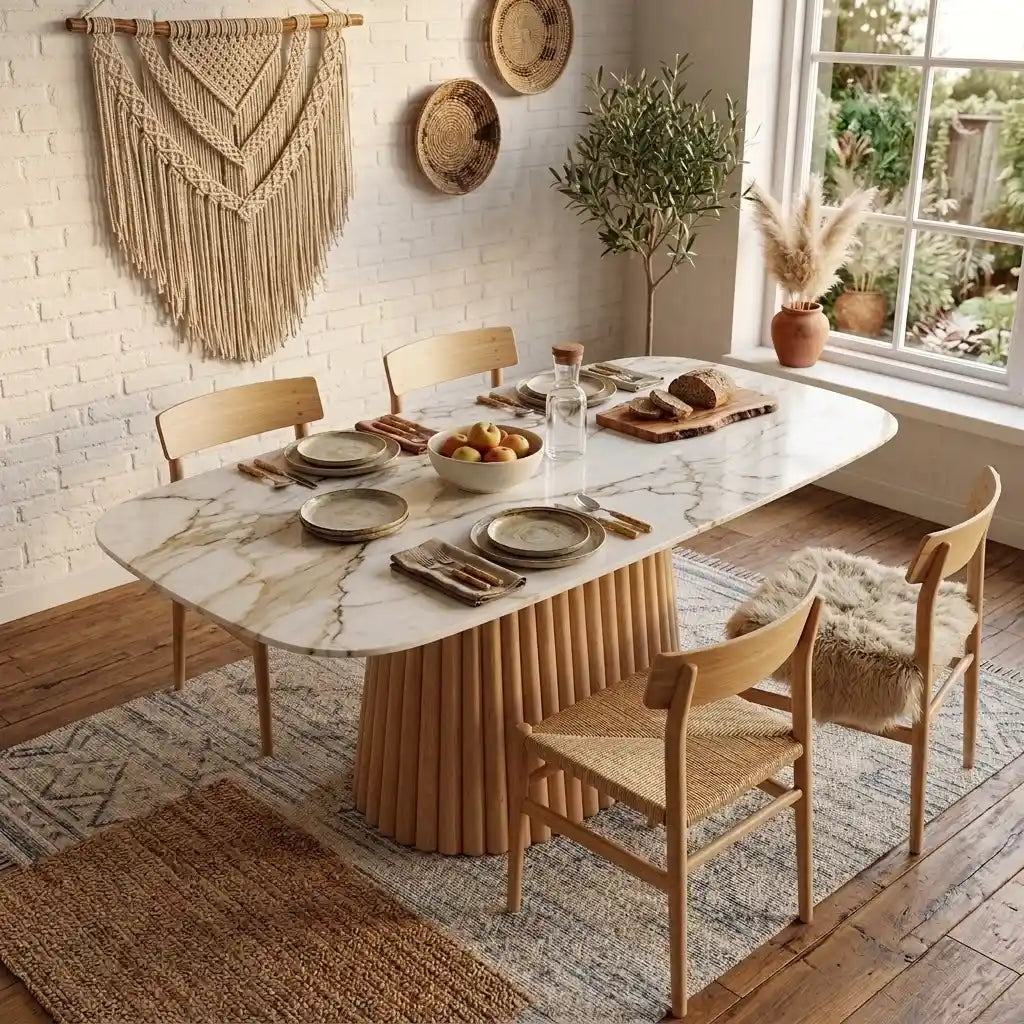 dilimli ayaklı elips ahşap masa ayağı