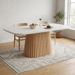 Ham Ahşap Dilimli Masa Ayağı - Evimlüks