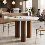 Ham Masif Ihlamur Modern Üçlü Boru Masa Ayağı - Evimlüks