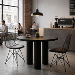 Ham Masif Ihlamur Modern Üçlü Boru Masa Ayağı - Evimlüks