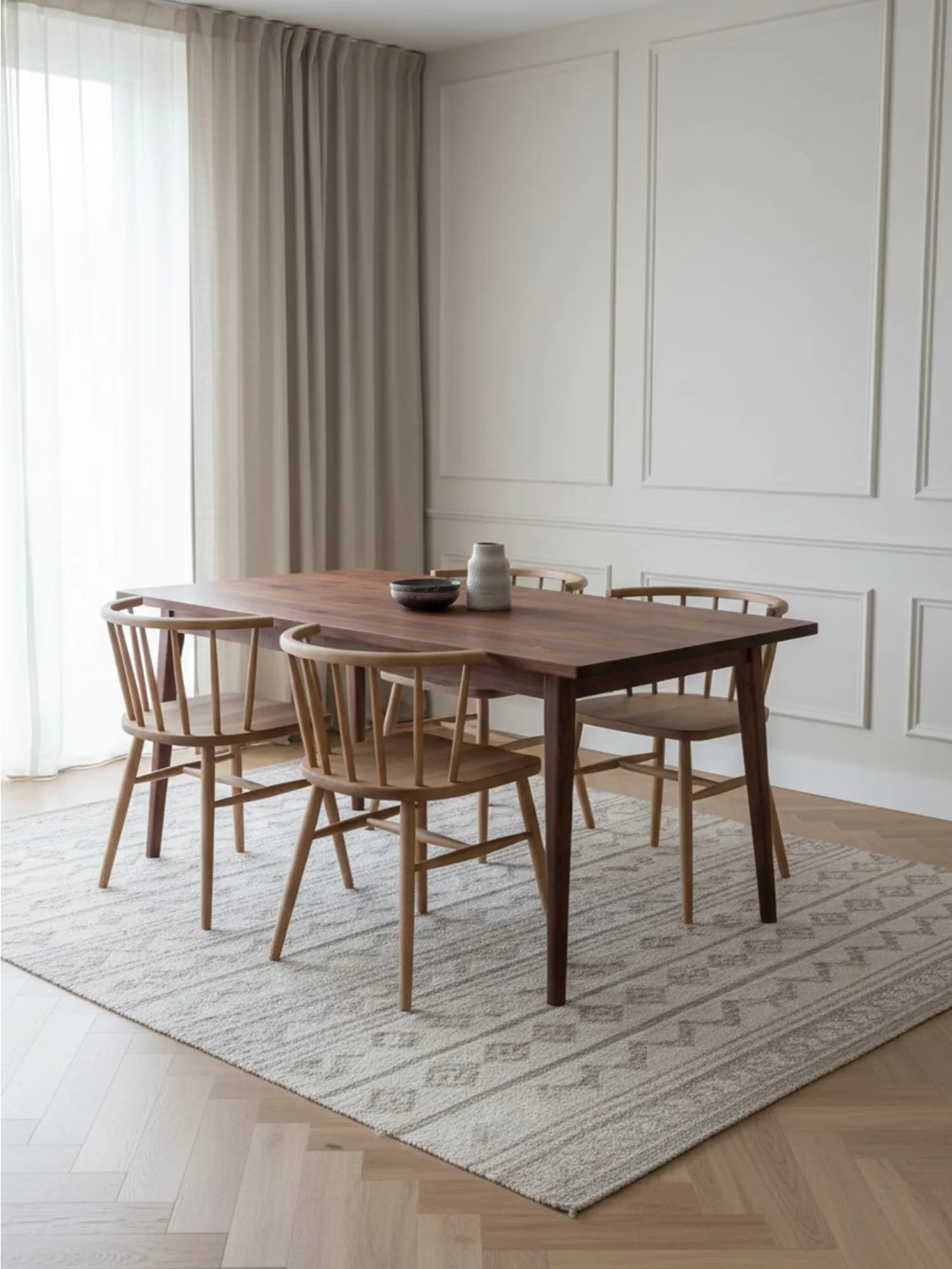 Solara Masif İskandinav Ahşap Sandalye - Evimlüks