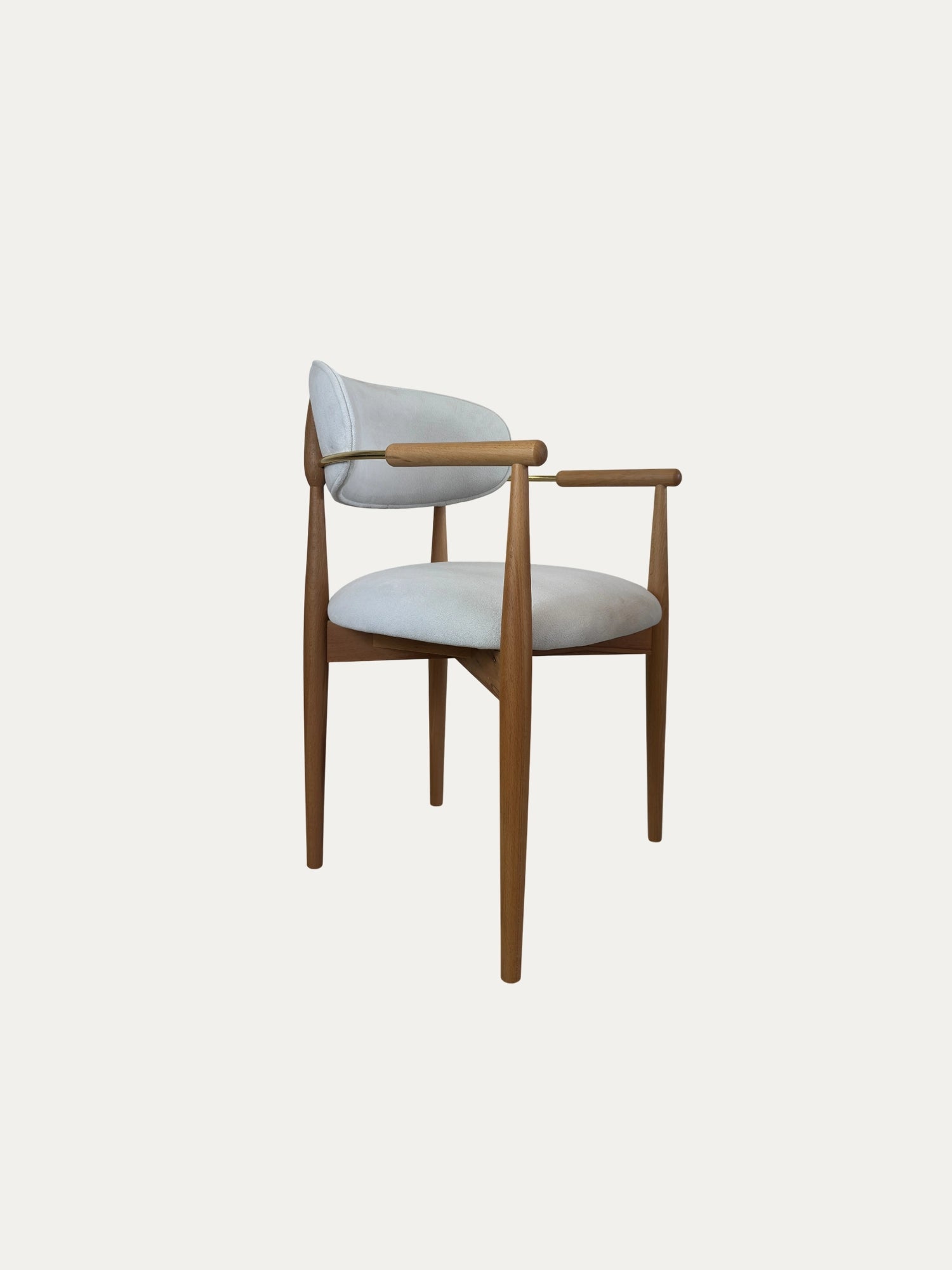 Lanni Metal Detaylı Ahşap Sandalye - Evimlüks