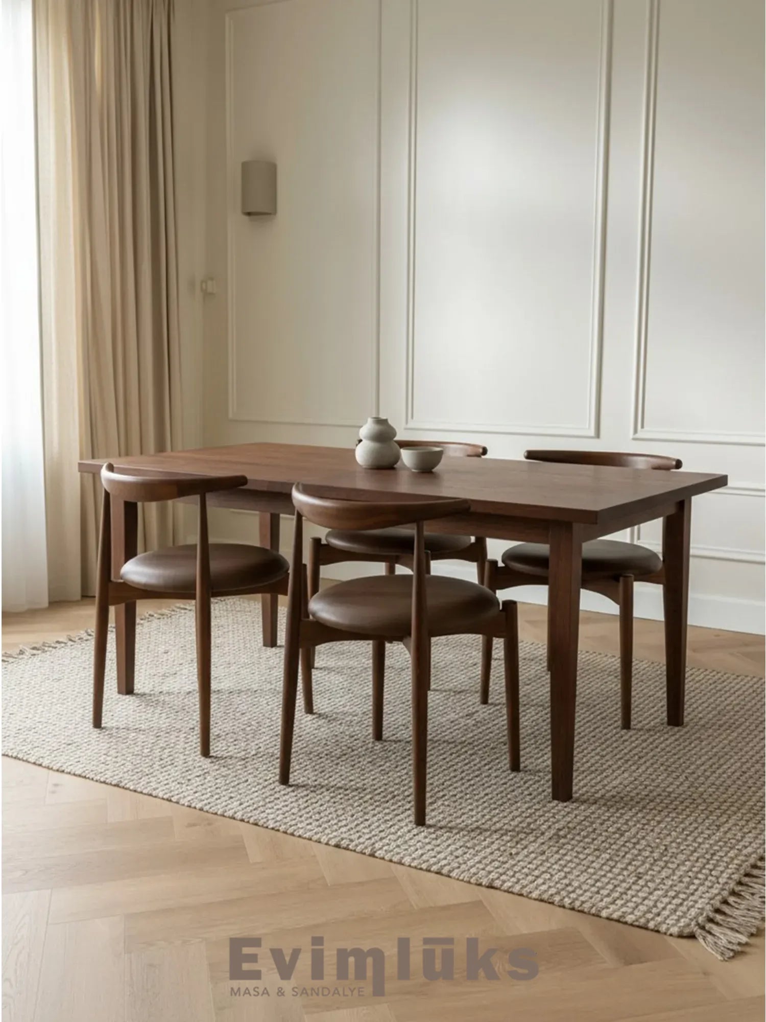 Soma Minimalist Ahşap Sandalye