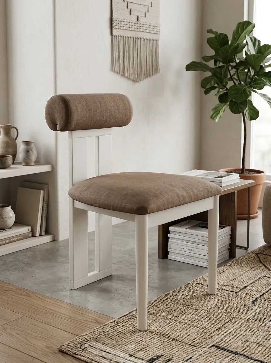 Orlen Silindir Başlı Ahşap Sandalye