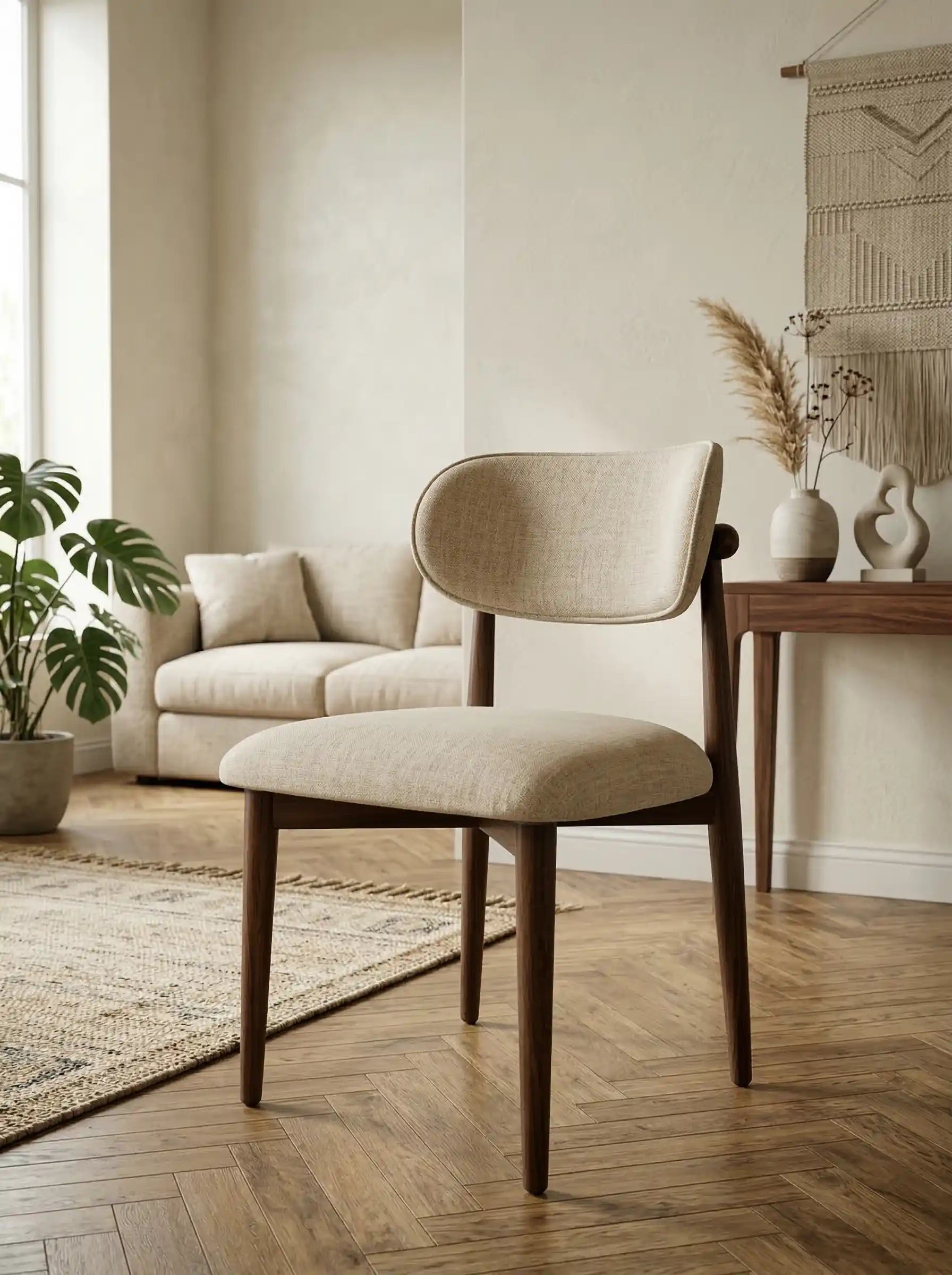 Polo Modern Ahşap Kolsuz Sandalye