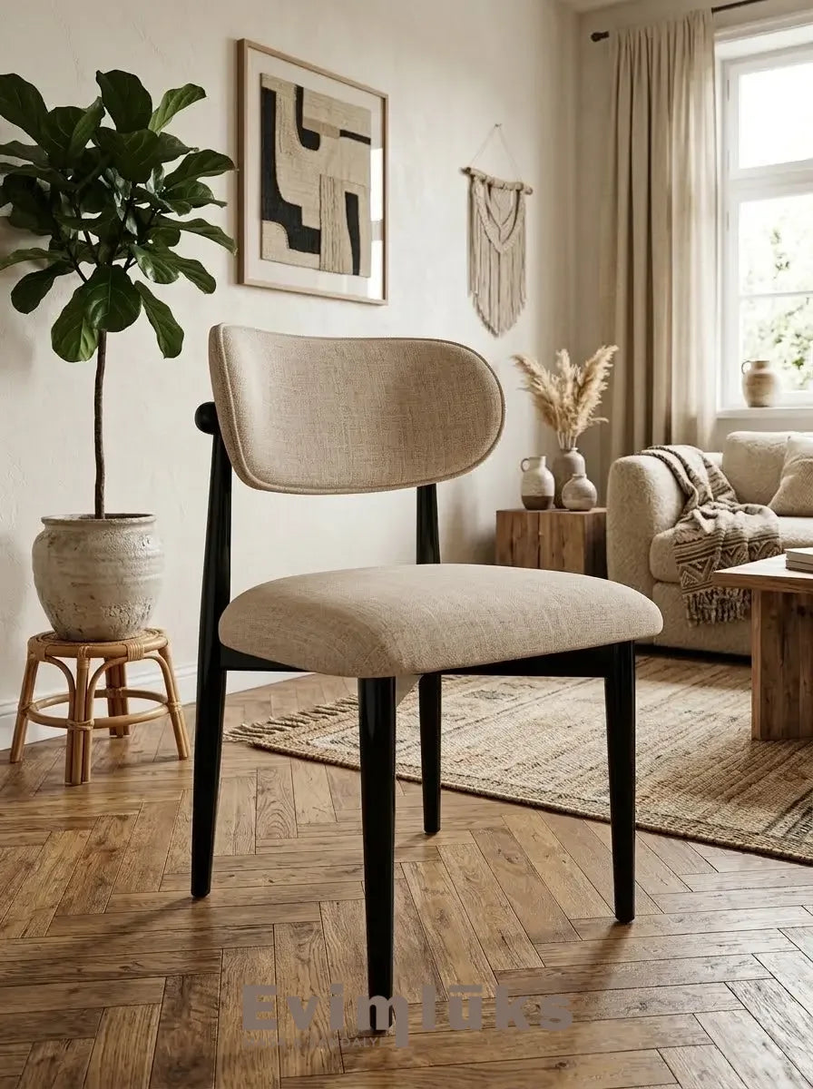 Polo Modern Ahşap Kolsuz Sandalye