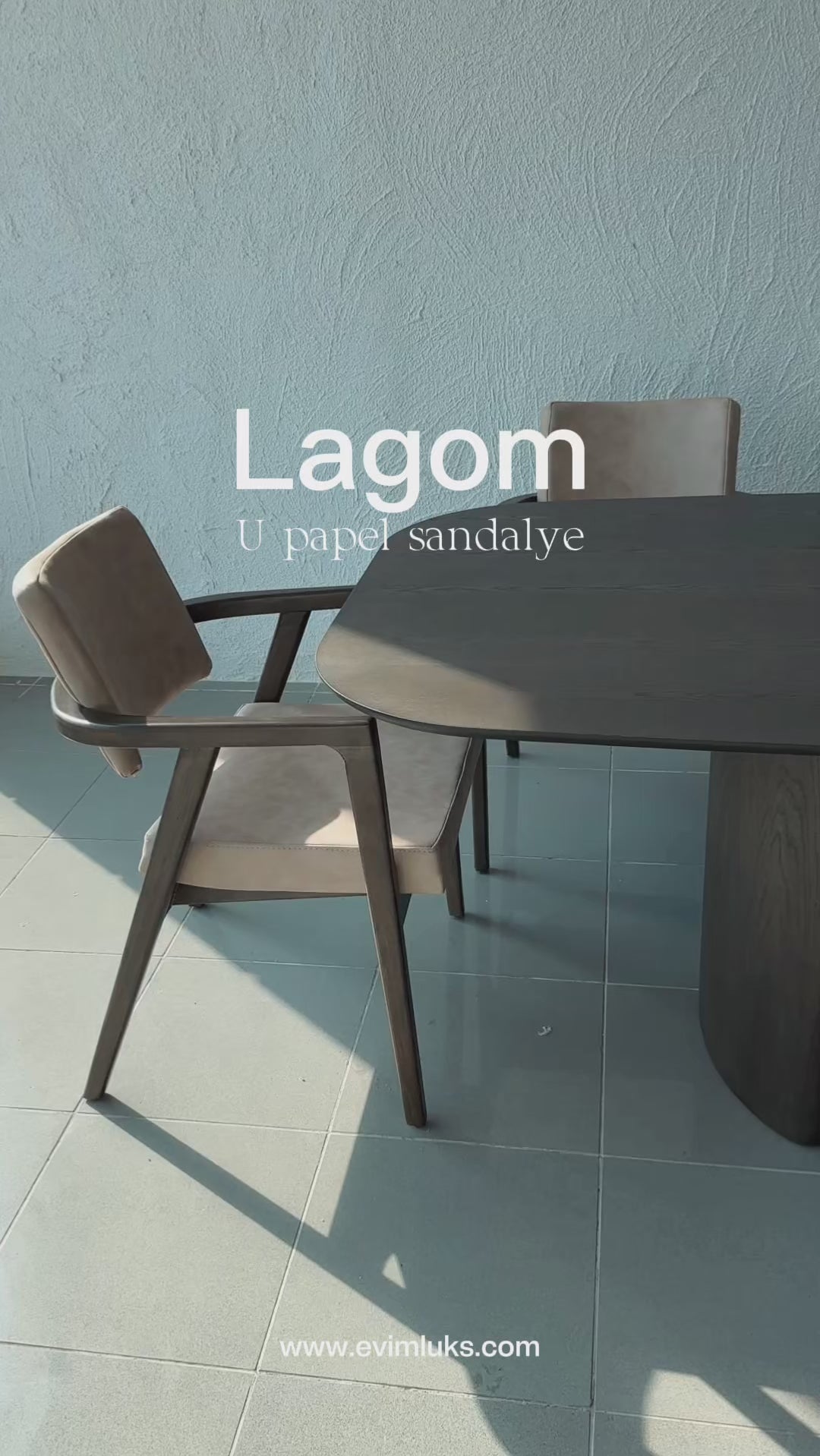 lagom meşe yemek masası