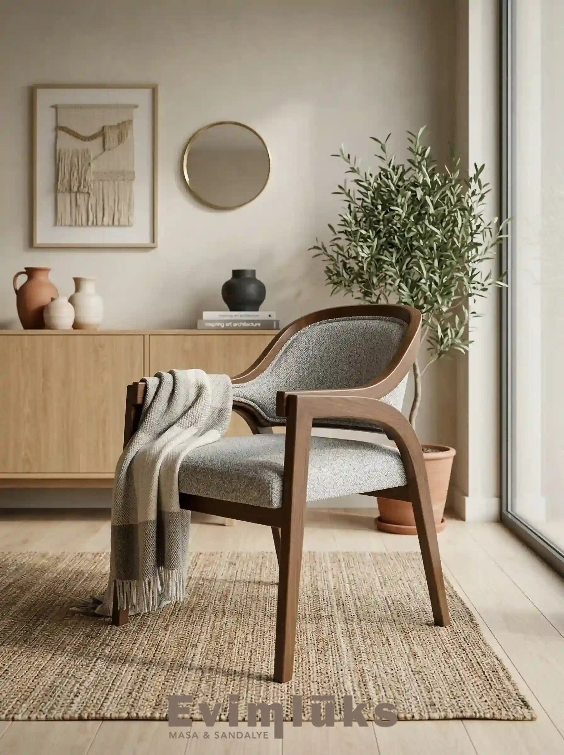 Rook Modern Ahşap Sandalye