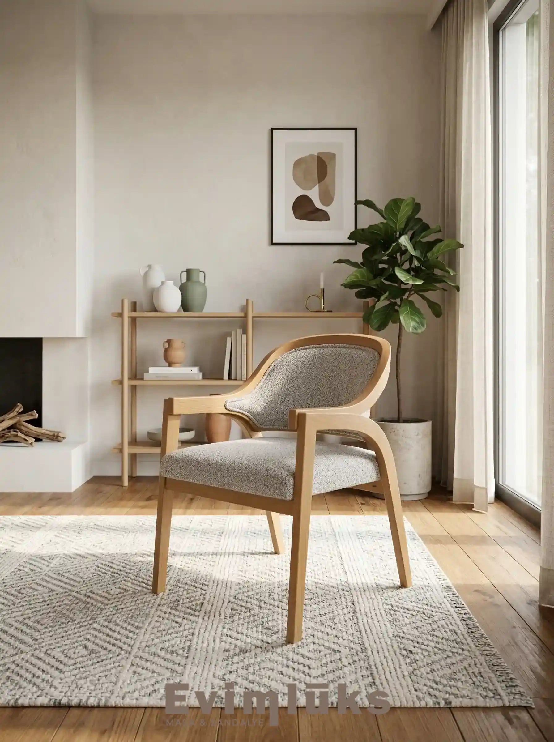 Rook Modern Ahşap Sandalye