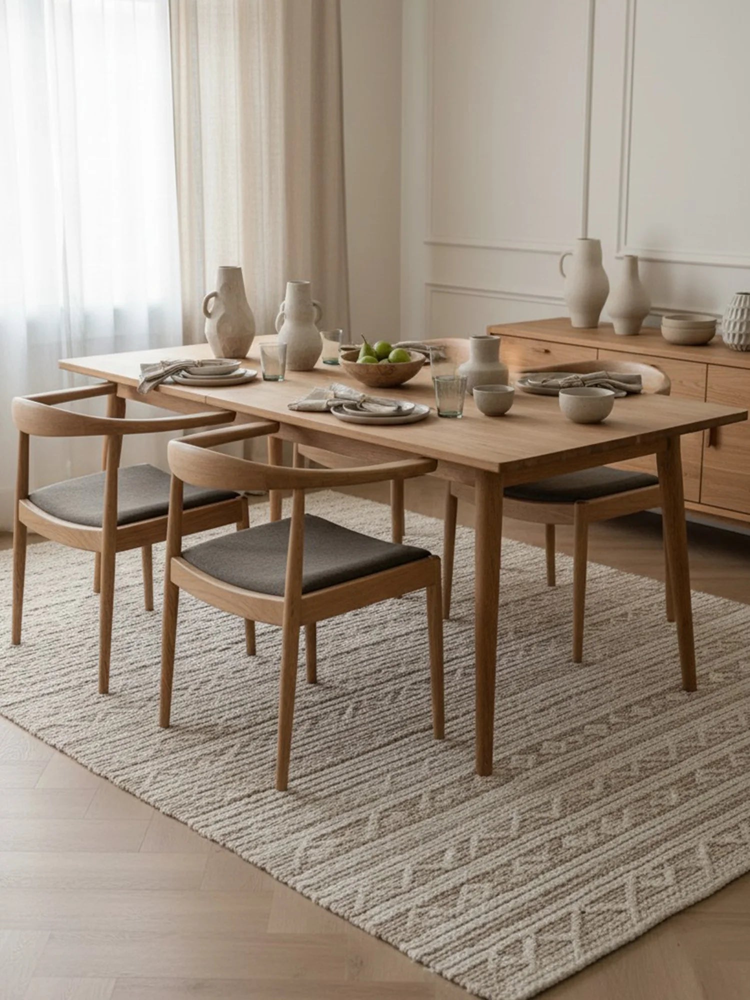 Aria Kollu Ahşap Sandalye - Evimlüks