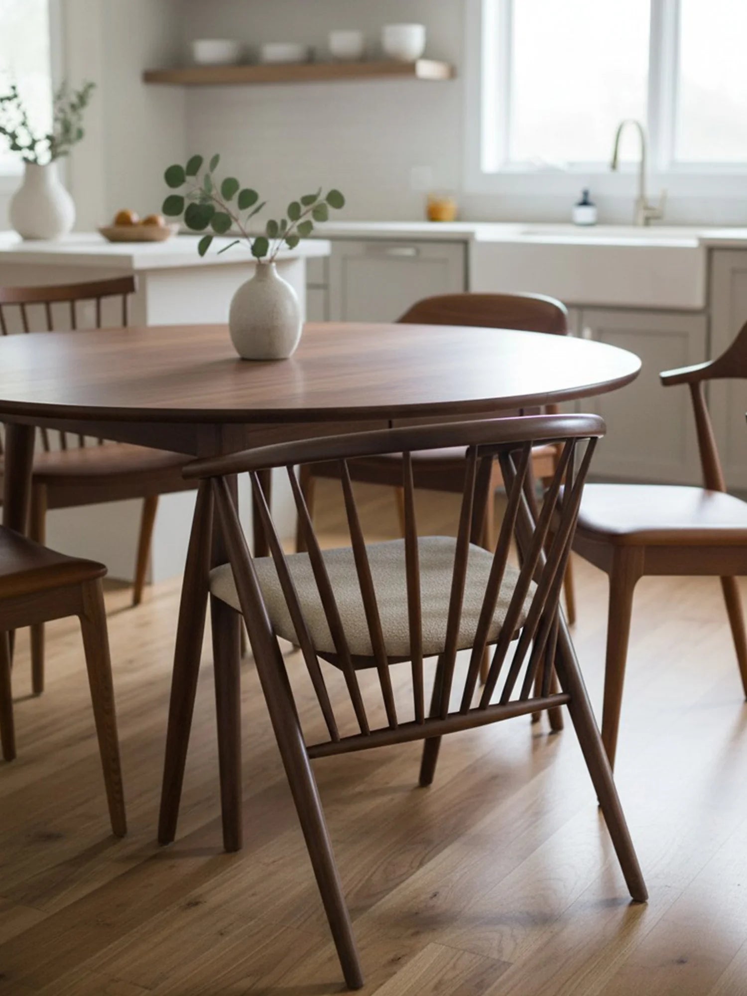 Kaburga İkonik Masif Ahşap Sandalye - Evimlüks