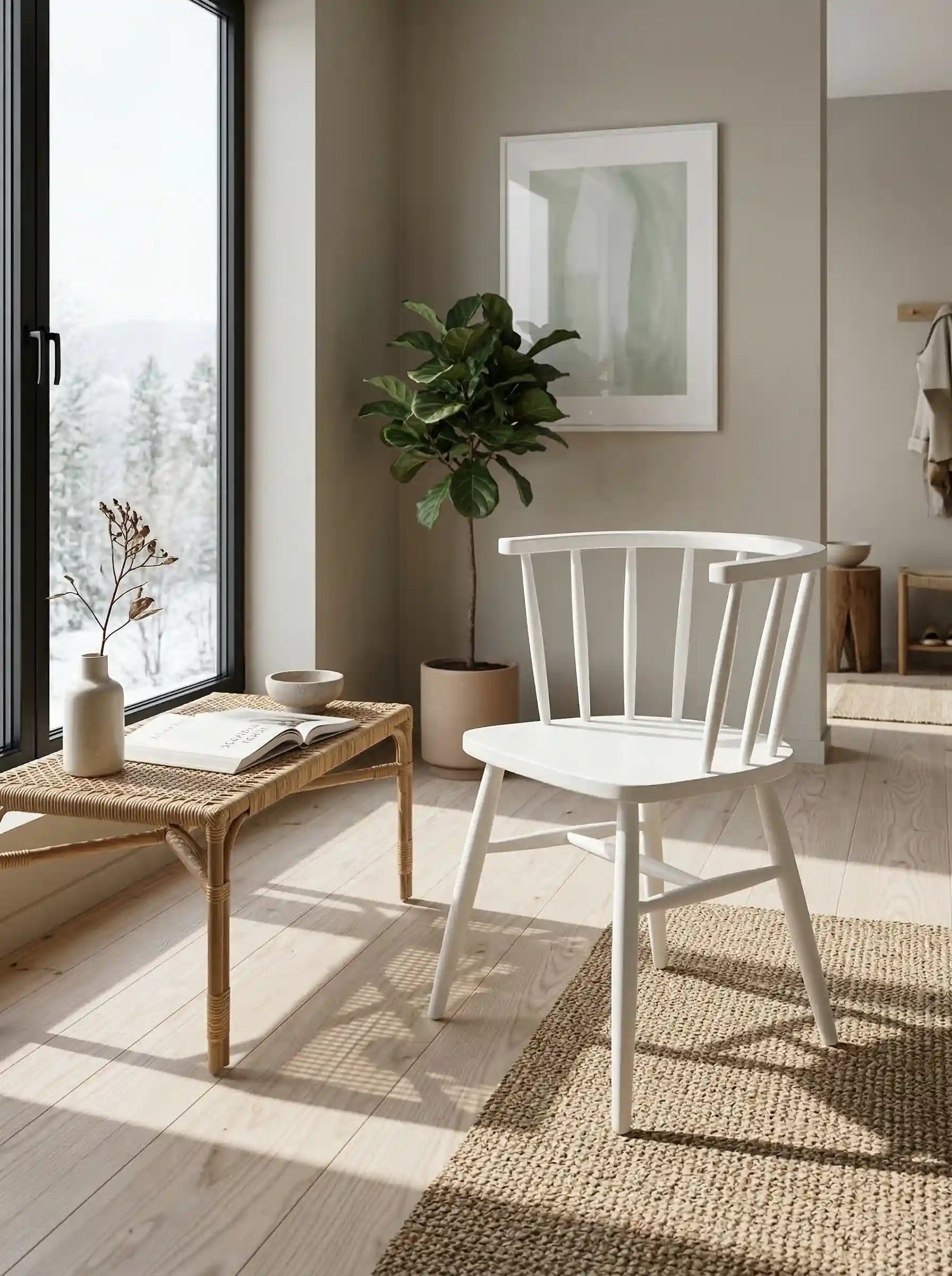 Solara Masif İskandinav Ahşap Sandalye