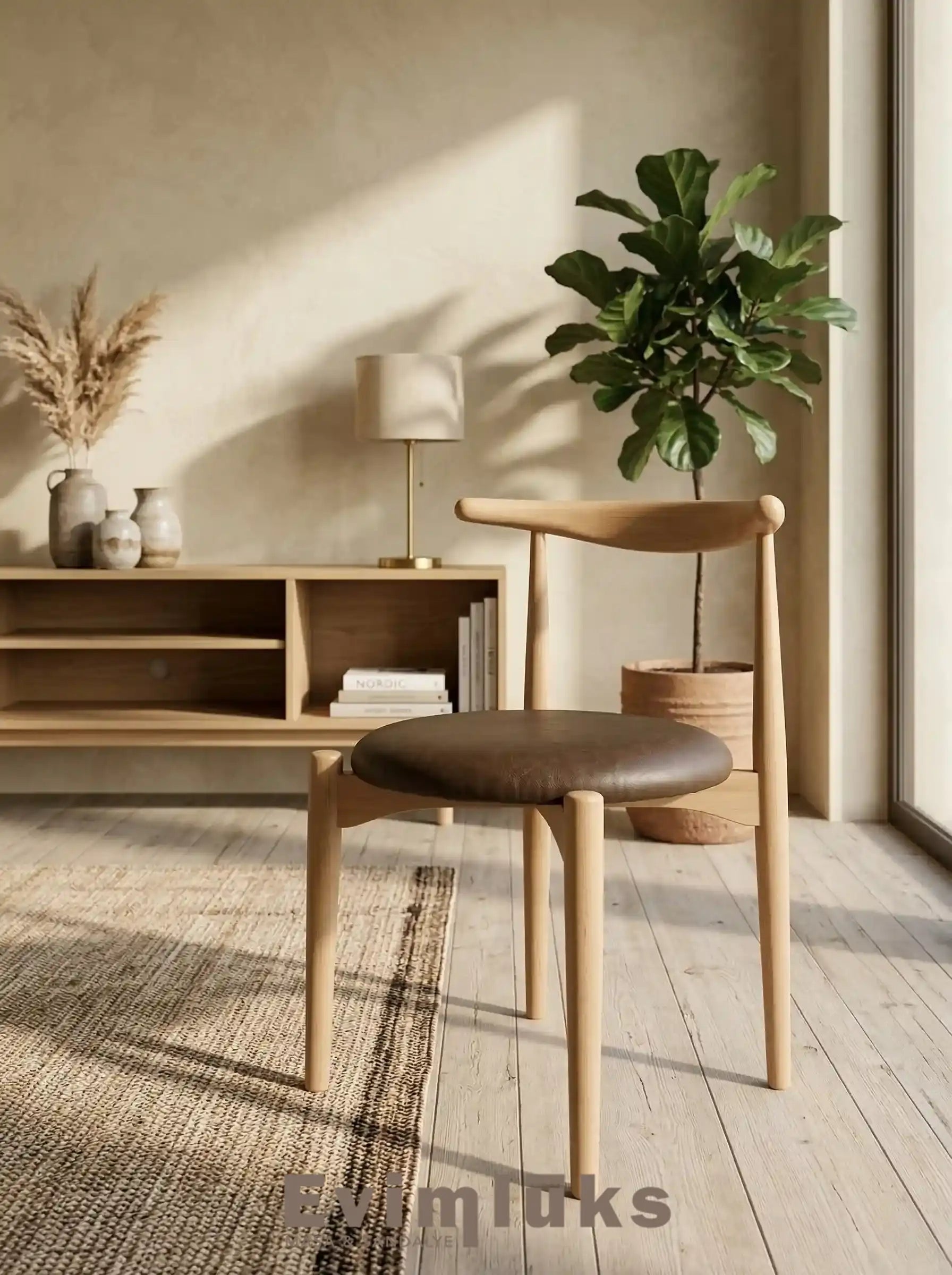 Soma Minimalist Ahşap Sandalye