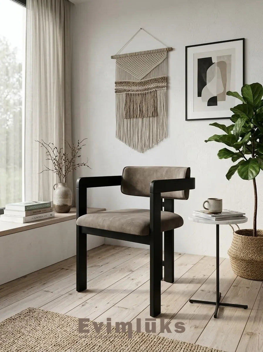 T İskandinav Modern Ahşap Sandalye