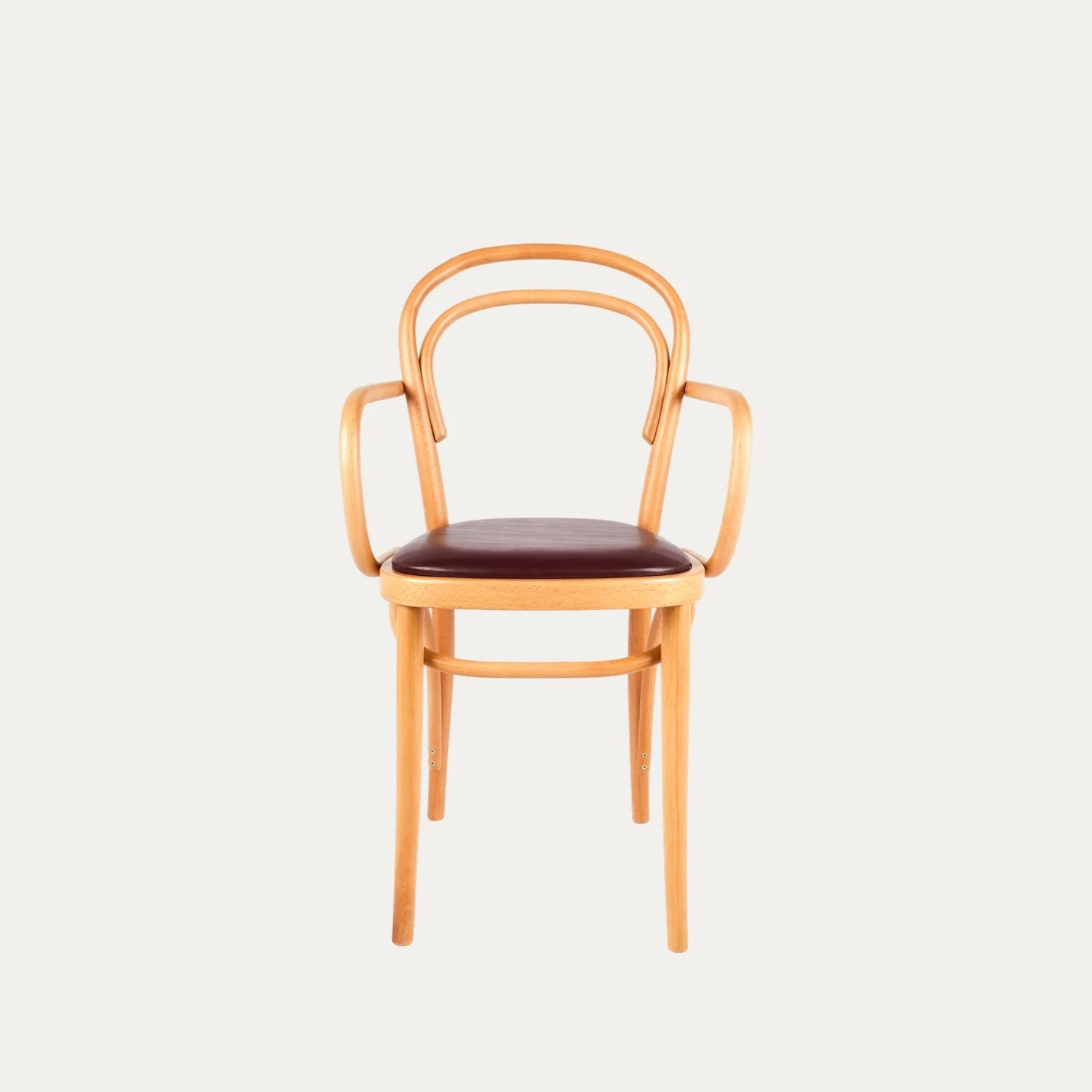 Thonet Model 14 Döşemeli Kollu Ahşap Sandalye
