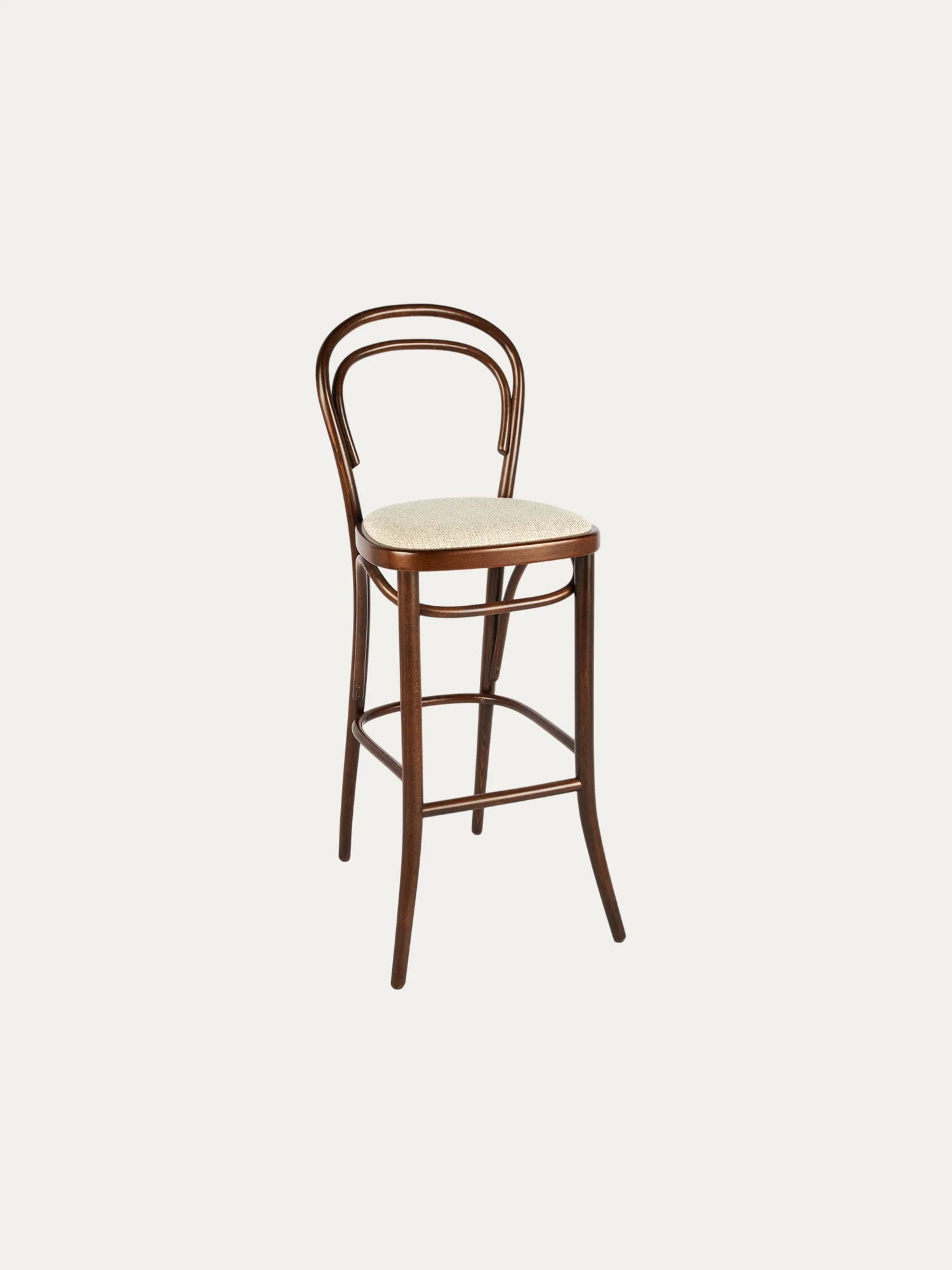 Thonet Model 14 Döşemeli Ahşap Bar Sandalyesi - Evimlüks