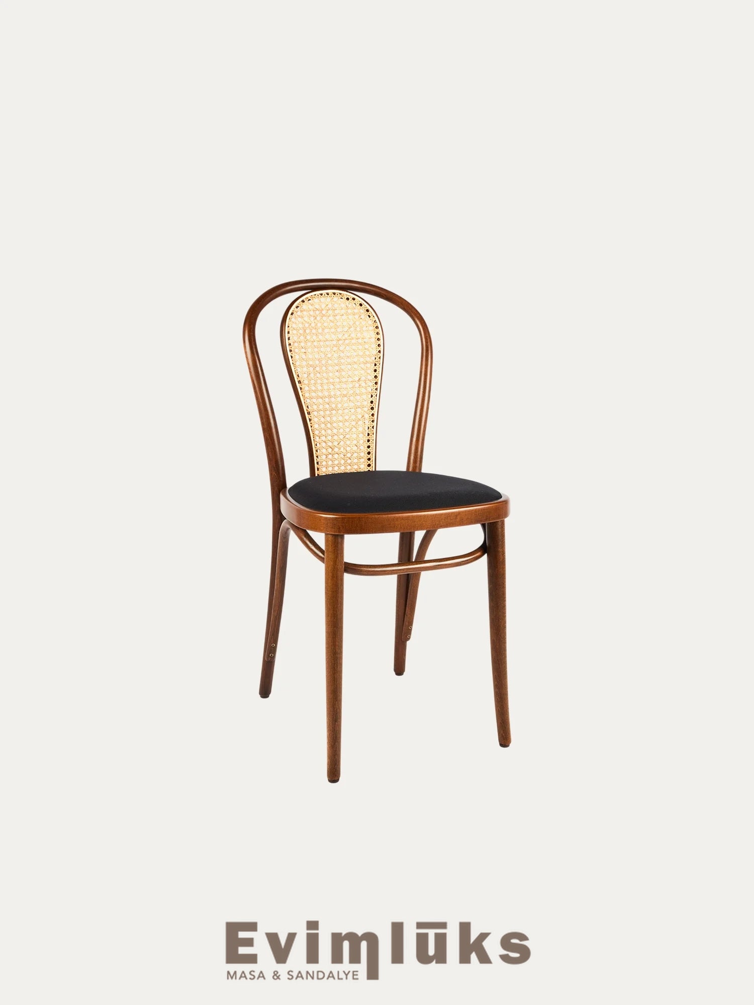Thonet Model 18 Sırtı Hazeranlı Döşemeli Sandalye