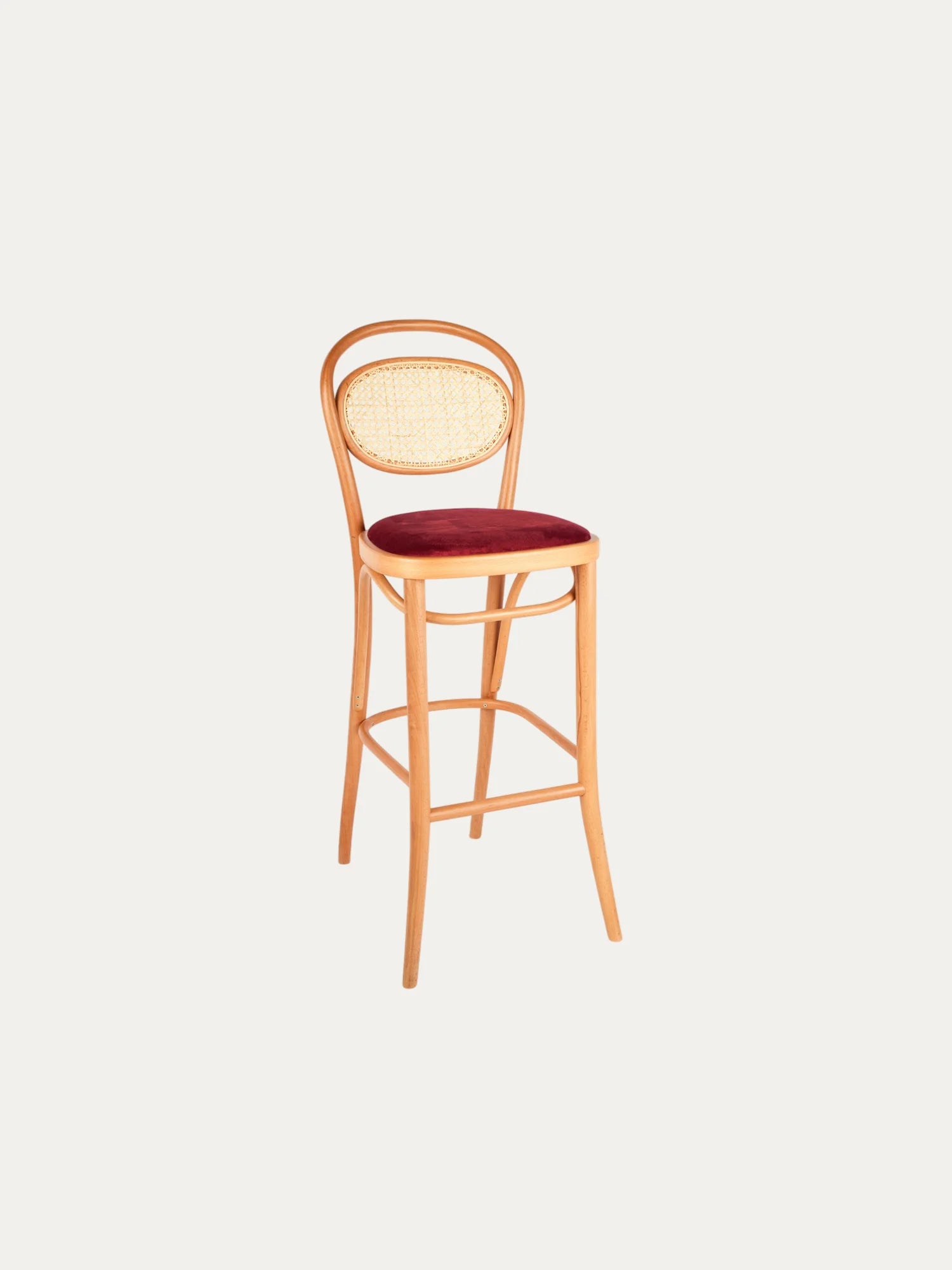 Thonet Model 20 Hazeranlı Döşemeli Bar Sandalyesi - Evimlüks