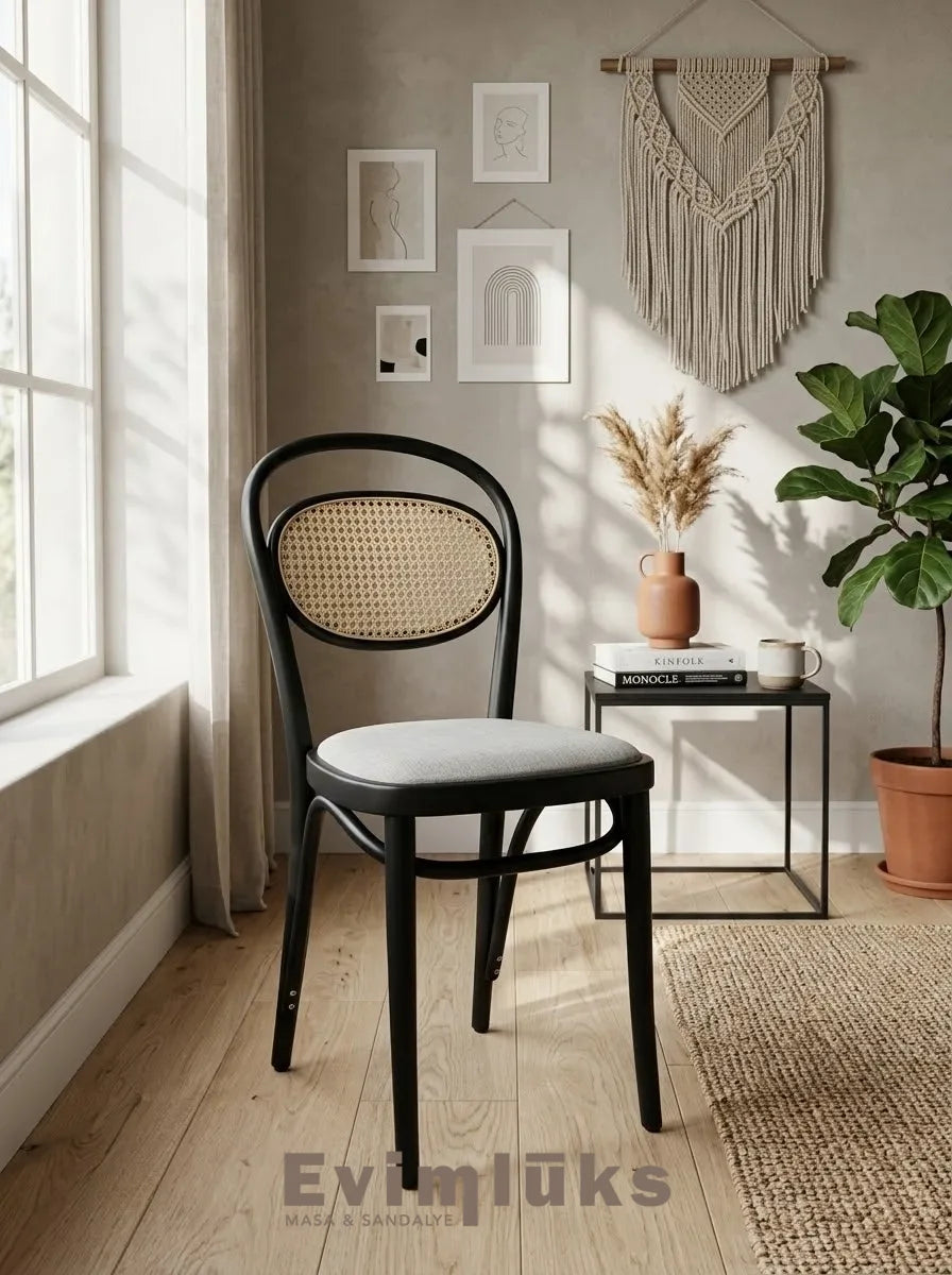 Thonet Model 20 Döşemeli Ahşap Sandalye