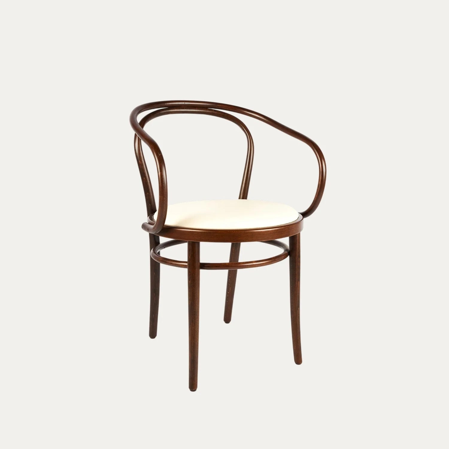 Thonet Model 30 Döşemeli Kollu Ahşap Sandalye