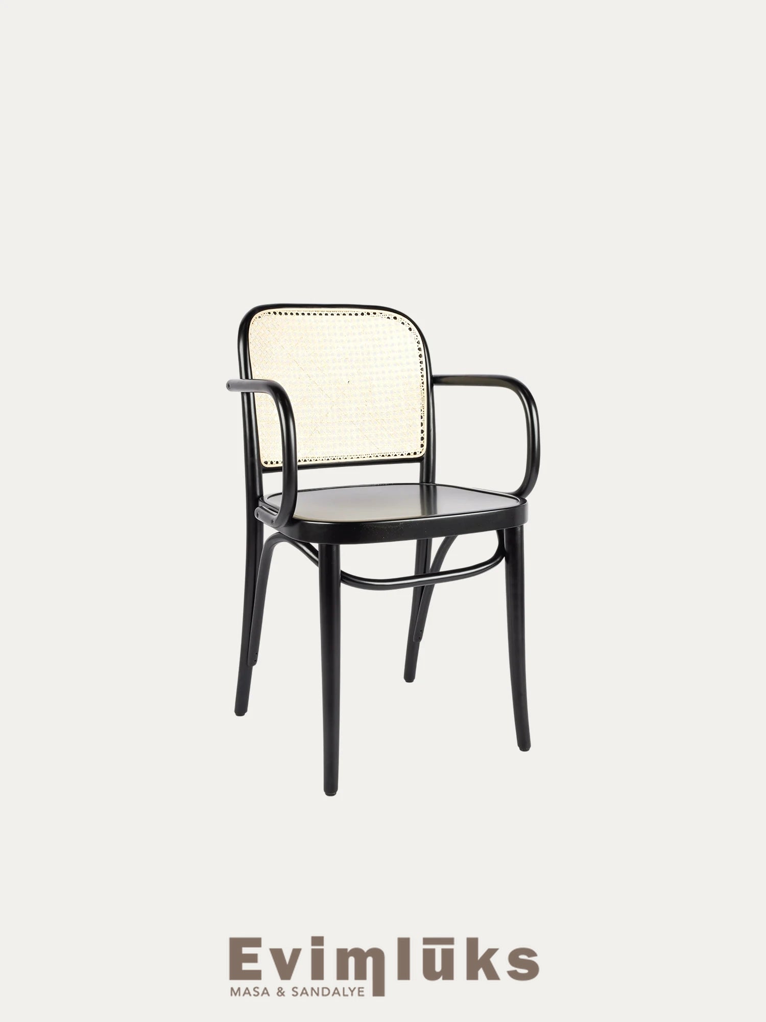 Thonet Model 811 Ahşap Oturumlu Kollu Sandalye